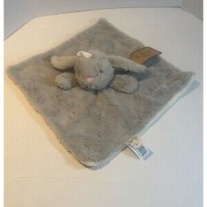 Kellytoy Gray Bunny Rabbit Lovey Security Blanket Plush Toy NWT